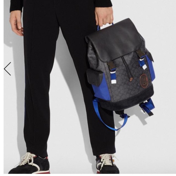 Rivington Backpack In Signature Canvas With Coach Patch - Picture 10 of 11